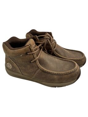 Roper Clearcut Swifter Sole Chukka cowboy distressed leather boots shoes sz 9.5